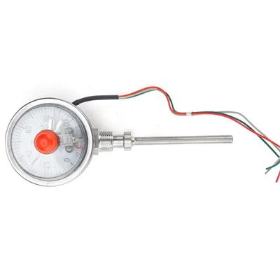 Bimetāla termometrs ar elektrisko kontaktu